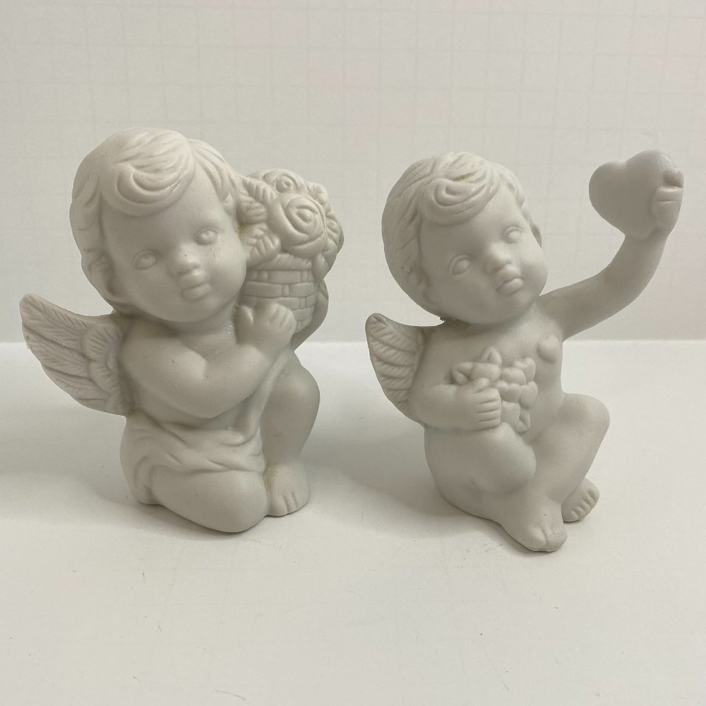 Angel Cherubs Ceramic Bisque